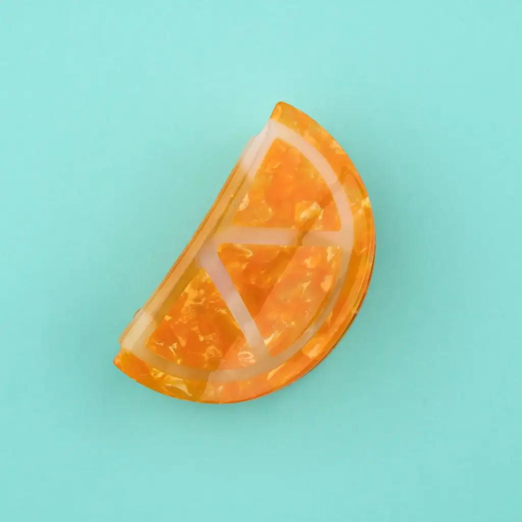 [COU-PINCEORANGEV2] Pince à Cheveux 'Orange' - Coucou Suzette