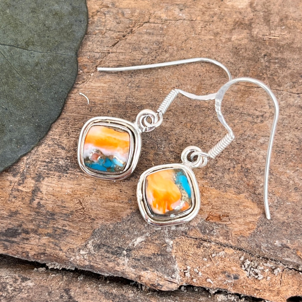 [BOAR-1947] Boucles d'oreilles Argent 925 - Turquoise Cuivrée [1947]