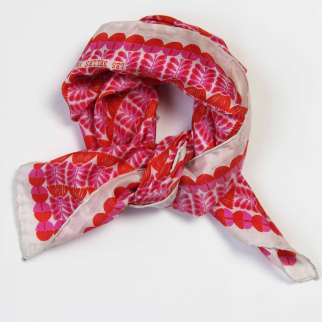 [LBV-0063] Mini Foulard 'Oslo' Fuchsia - Les Belles Vagabondes