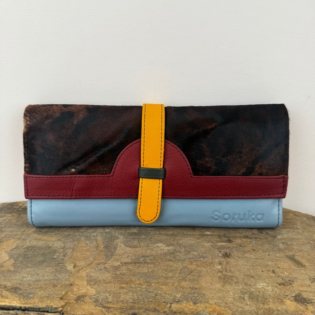 [SORU-0237-687464P] Portefeuille 'Half Moon' Imprimé léopard - Soruka