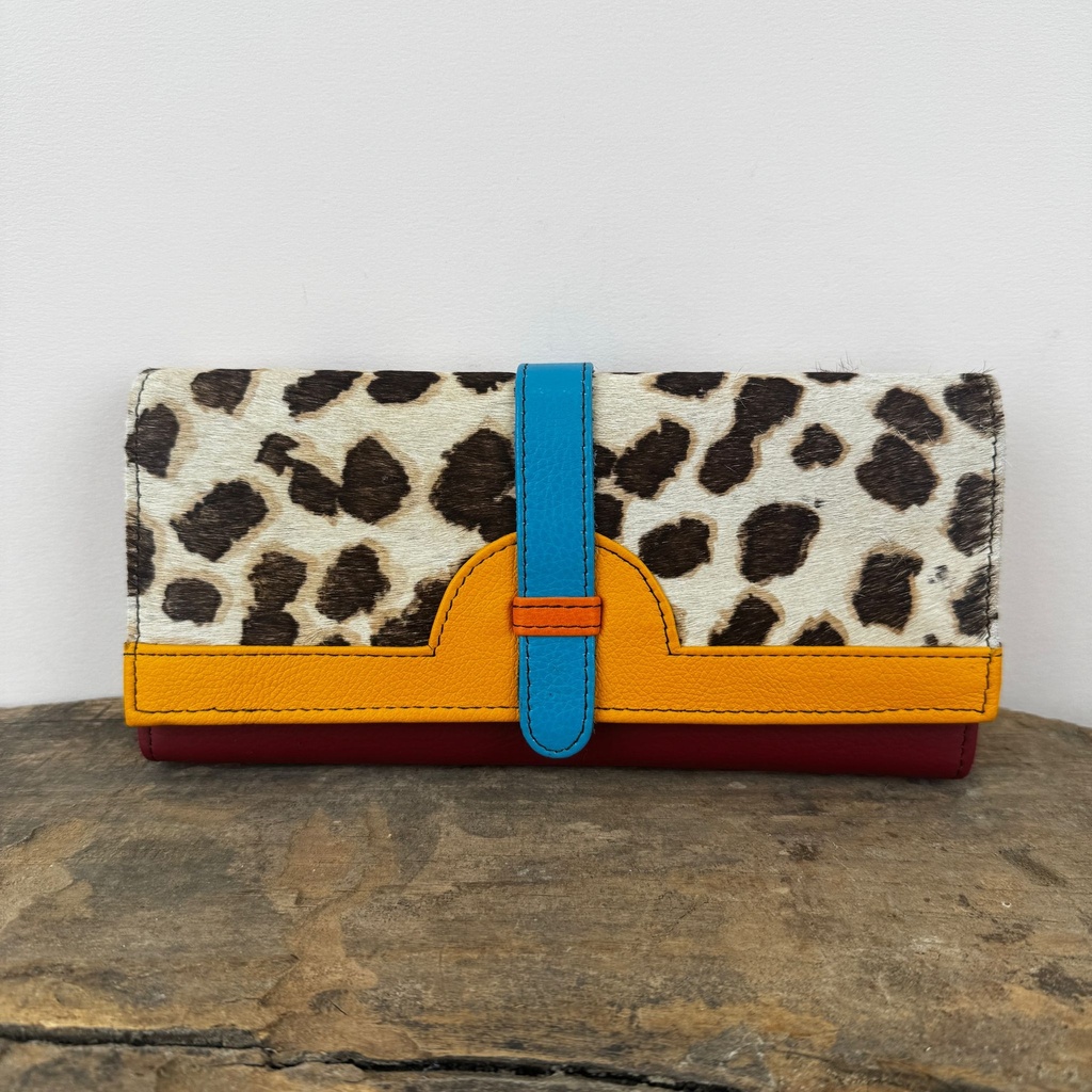 [SORU-0238-687464P] Portefeuille 'Half Moon' Imprimé léopard - Soruka