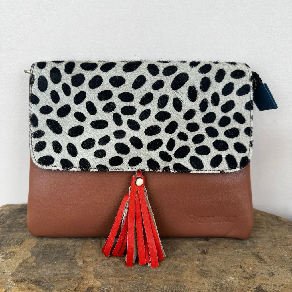 [SORU-0253-81096] Sac en Bandouilière 'Lily' Imprimé léopard - Soruka