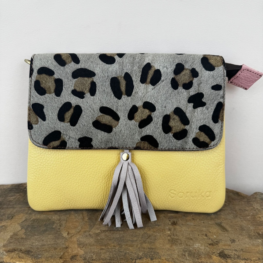 [SORU-0254-81096] Sac en Bandouilière 'Lily' Imprimé léopard - Soruka