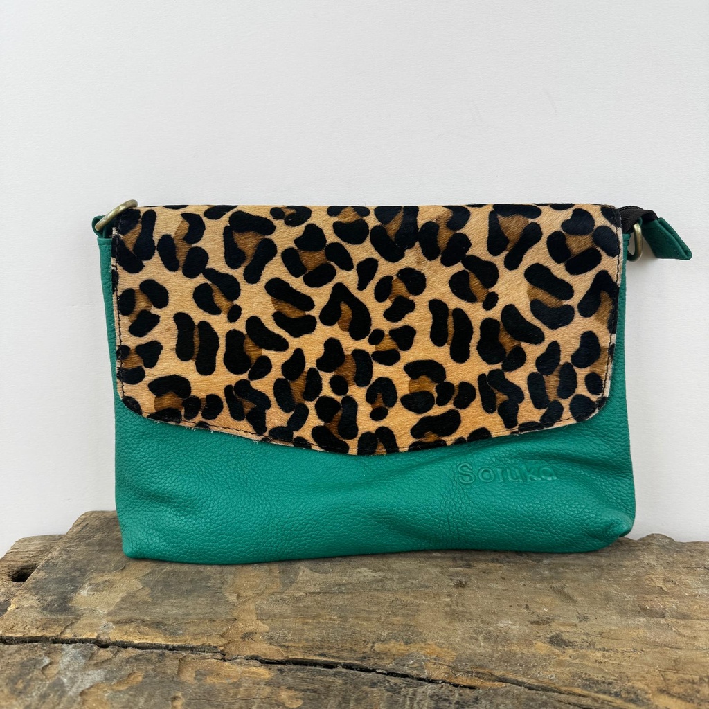 [SORU-0258-81165] Sac en Bandouilière 'Lissandra' Imprimé léopard - Soruka