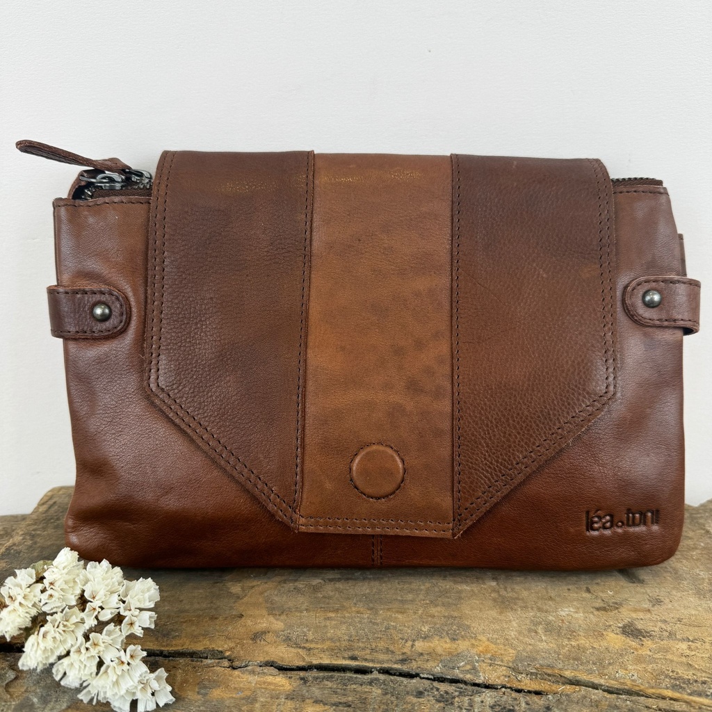 [LEA-BETTY-VPF-BRUN] Sac en bandoulière 'Betty' Brun - Léa Toni