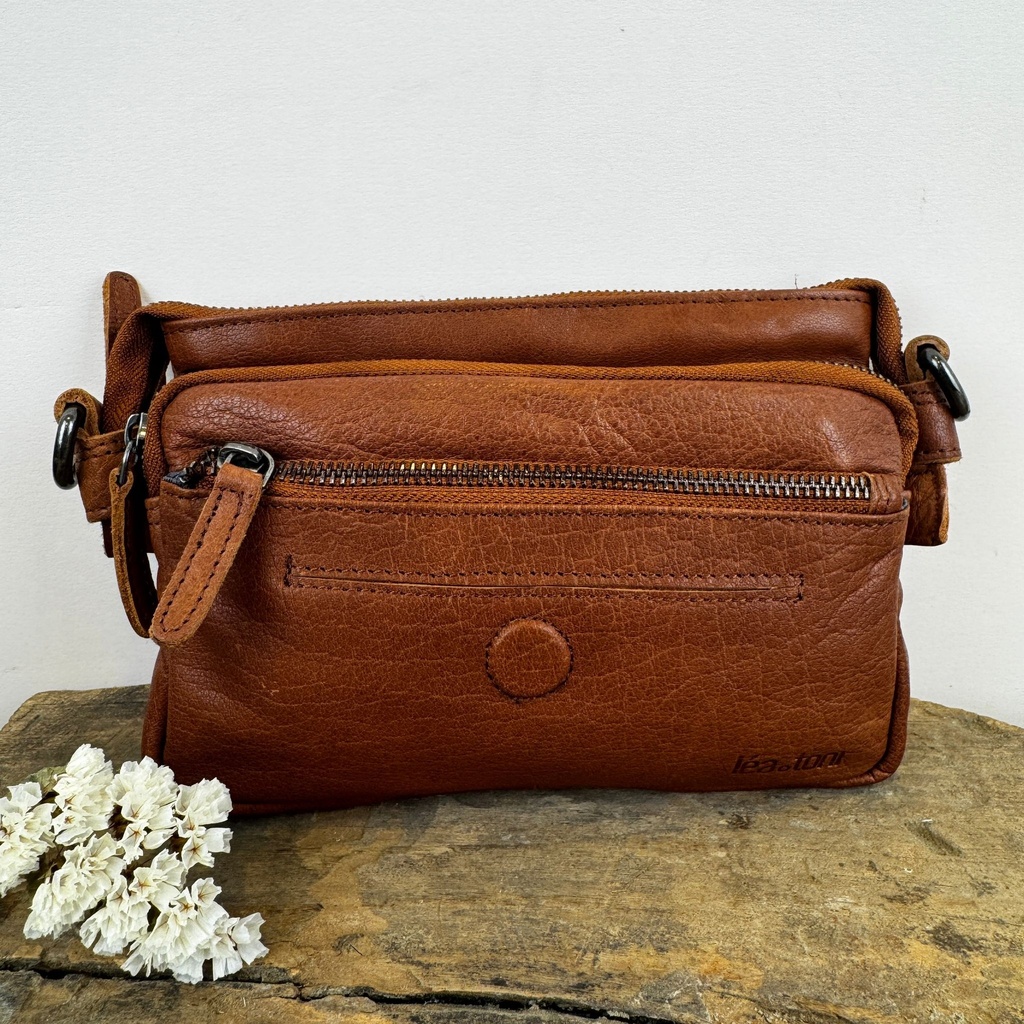 [LEA-FLAURE-BPF-CHAT] Sac en bandoulière 'Flaure' Châtaigne - Léa Toni