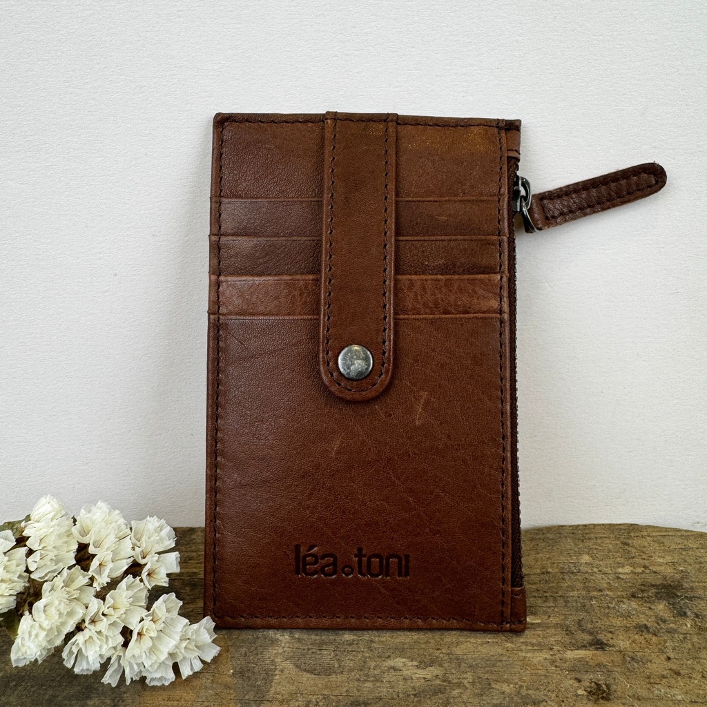 [LEA-JOYCE-VPF-BRUN] Porte-carte 'Joyce' Brun - Léa Toni