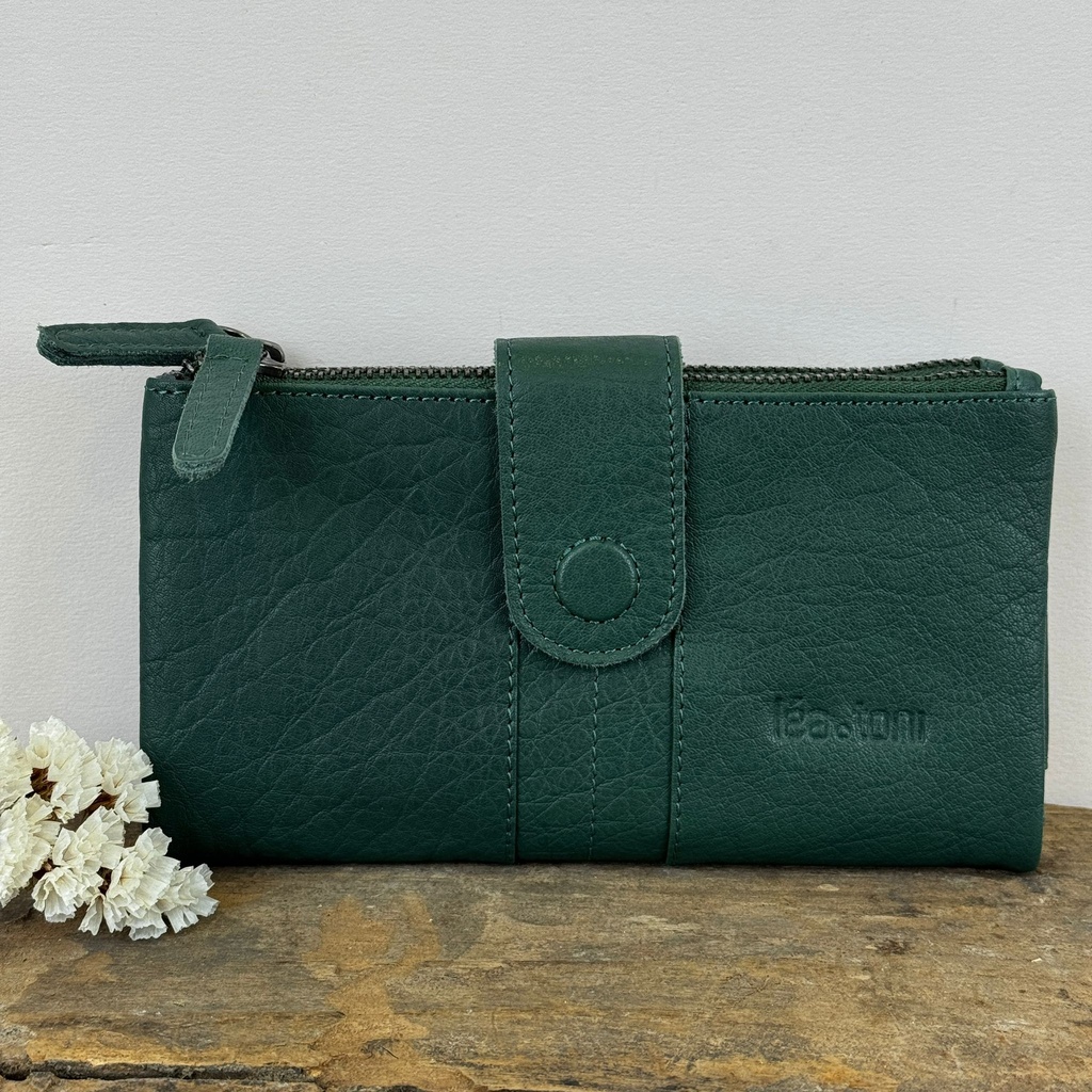 [LEA-KYLA-BPF-VERT] Portefeuille 'Kyla' Vert - Léa Toni