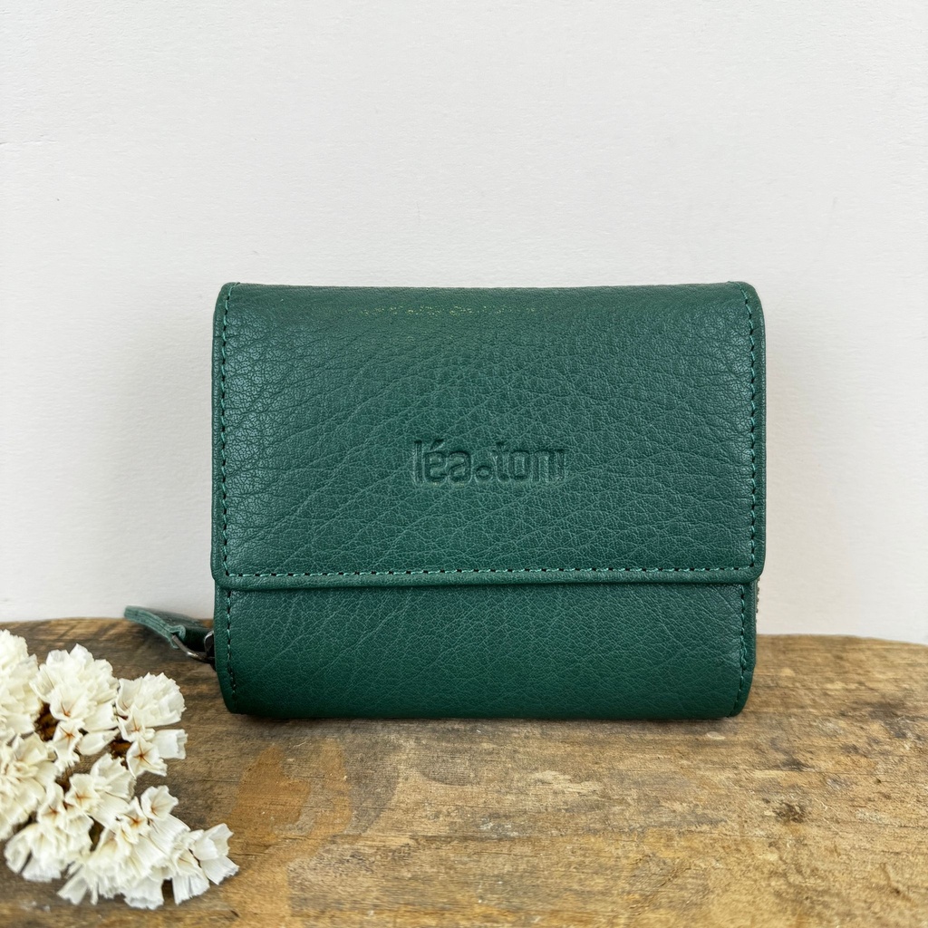 [LEA-MIA-BPF-VERT] Portefeuille 'Mia' Vert - Léa Toni