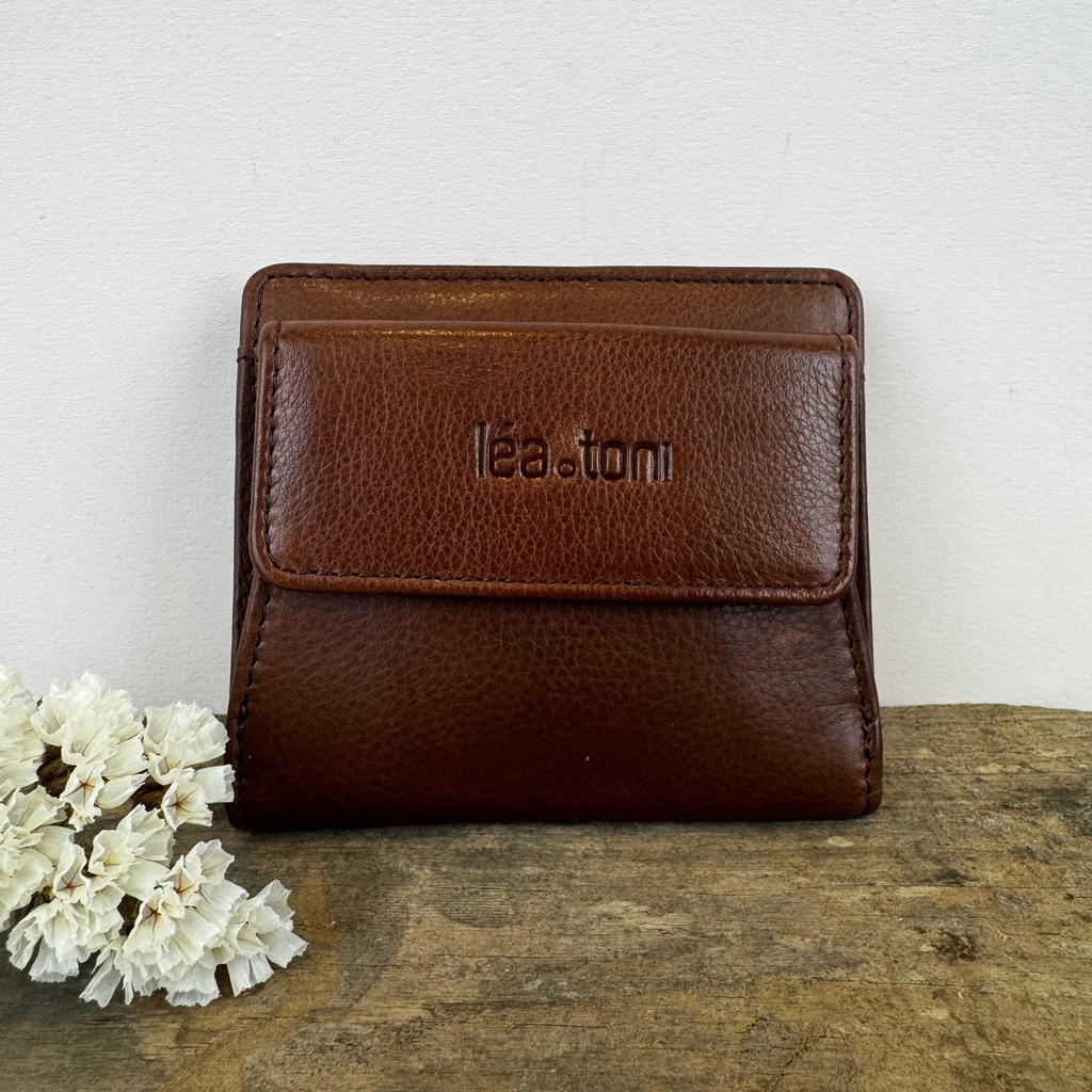 [LEA-LIZA-VPF-BRUN] Portefeuille 'Liza' Brun - Léa Toni