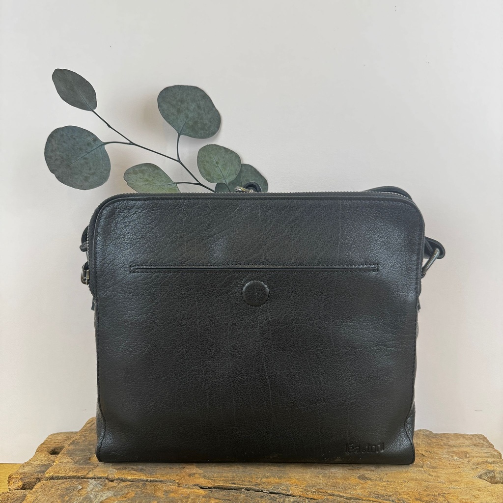 [LEA-LEANE-BPF-NOIR] Sac en bandoulière 'Léane' Noir - Léa Toni