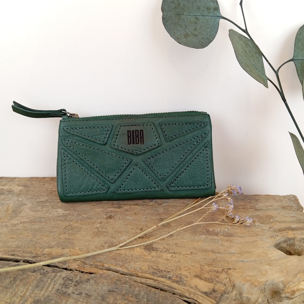 [BIBA-DON4L-VERT_FONCE] Portefeuille 'Donie' Vert Foncé - Biba