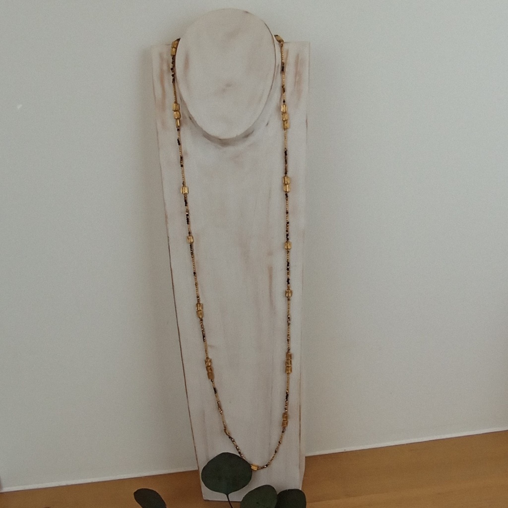 [NATA-CCE543] Sautoir 'Nazim' - Noir & Doré - Nataraj