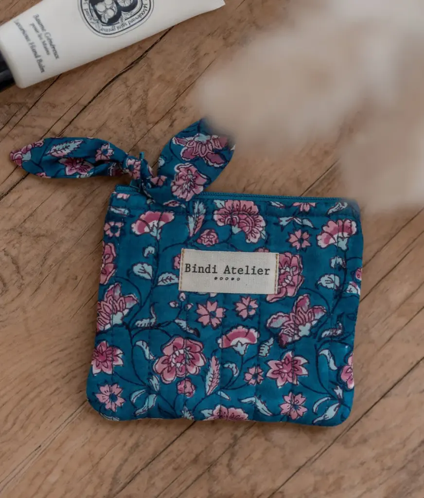 [BIND-PM_EDE_AQU] Porte-monnaie 'Edel Aqua' – Bindi Atelier