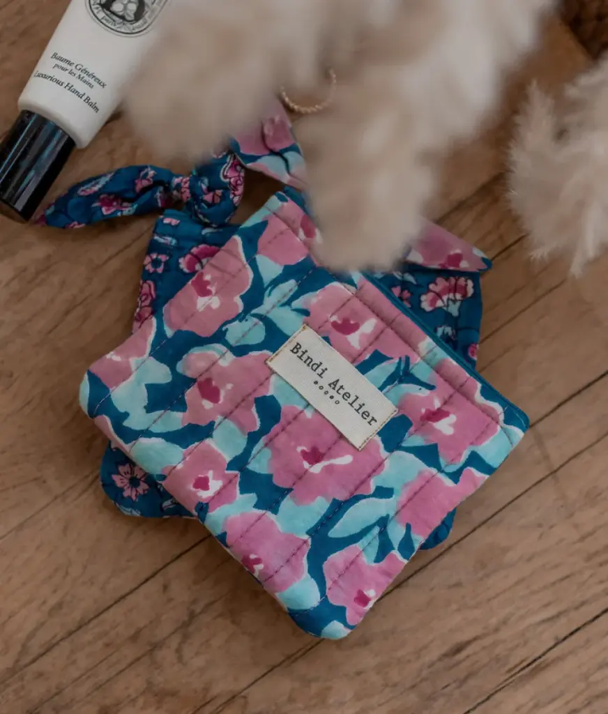 [BIND-PM_POS_OPA] Porte-monnaie 'Posy Opale' – Bindi Atelier