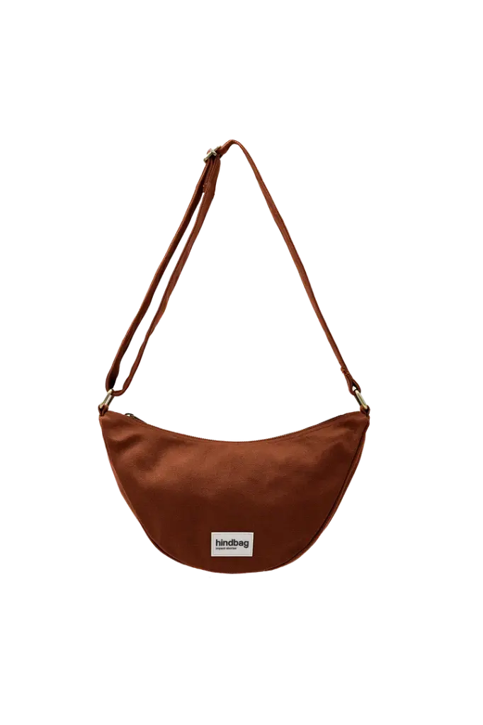 [HIND-7HINDANDR_CH] Sac banane 'Andrea' – Chocolat – Hindbag
