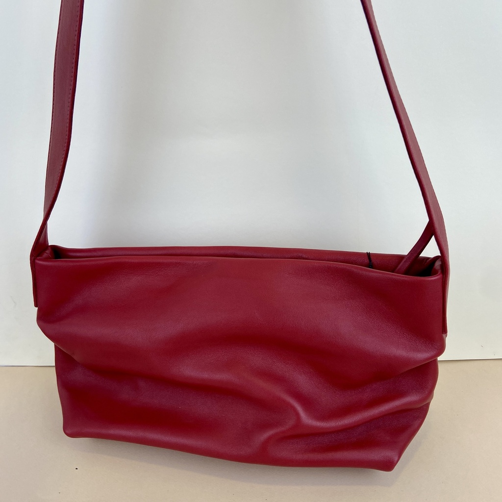 [NATE-SANMEDRUBY] Sac en bandoulière 'San Medium' – Rouge rubis – Naterra