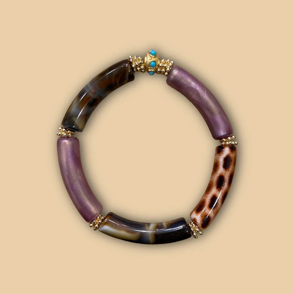 [JUHU-BROWNROSE] Bracelet 'Brown' – Rose – Juhu