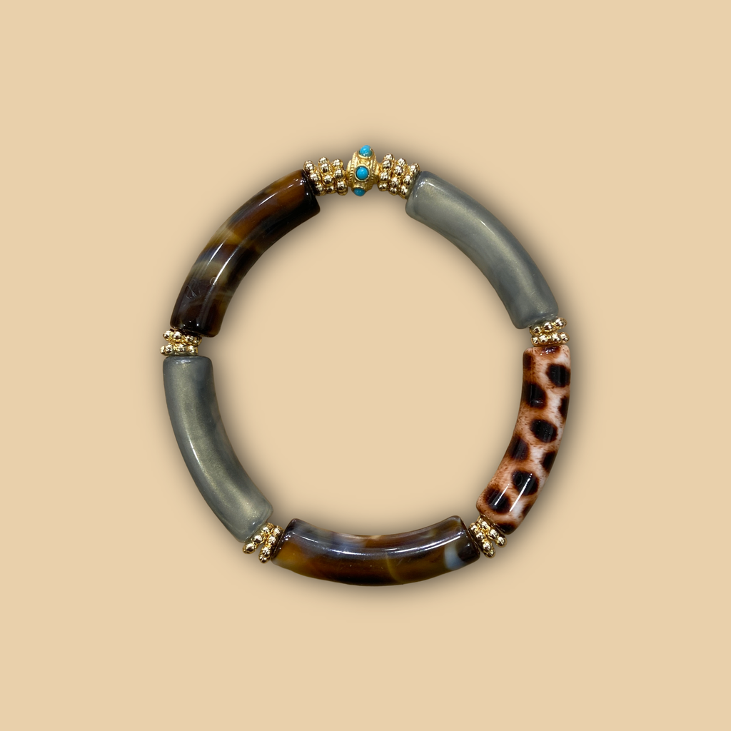 [JUHU-BROWNGRIS] Bracelet 'Brown' – Gris – Juhu