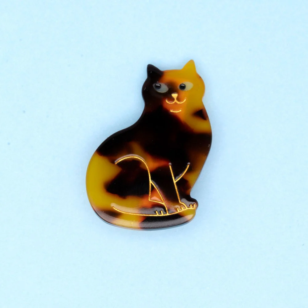 [COU-BARRETTECHATBENGAL] Barrette 'Chat du Bengal' – Coucou Suzette