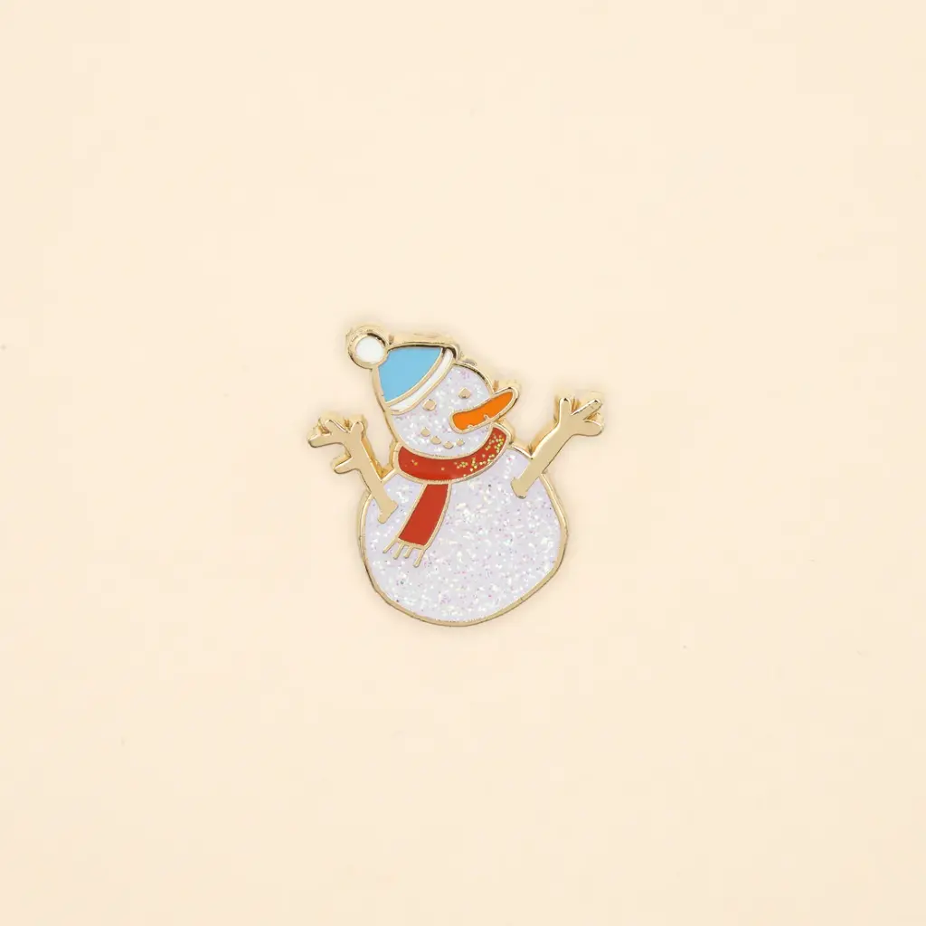 [COU-PINSSNOWMAN] Pin's 'Bonhomme de Neige' – Coucou Suzette