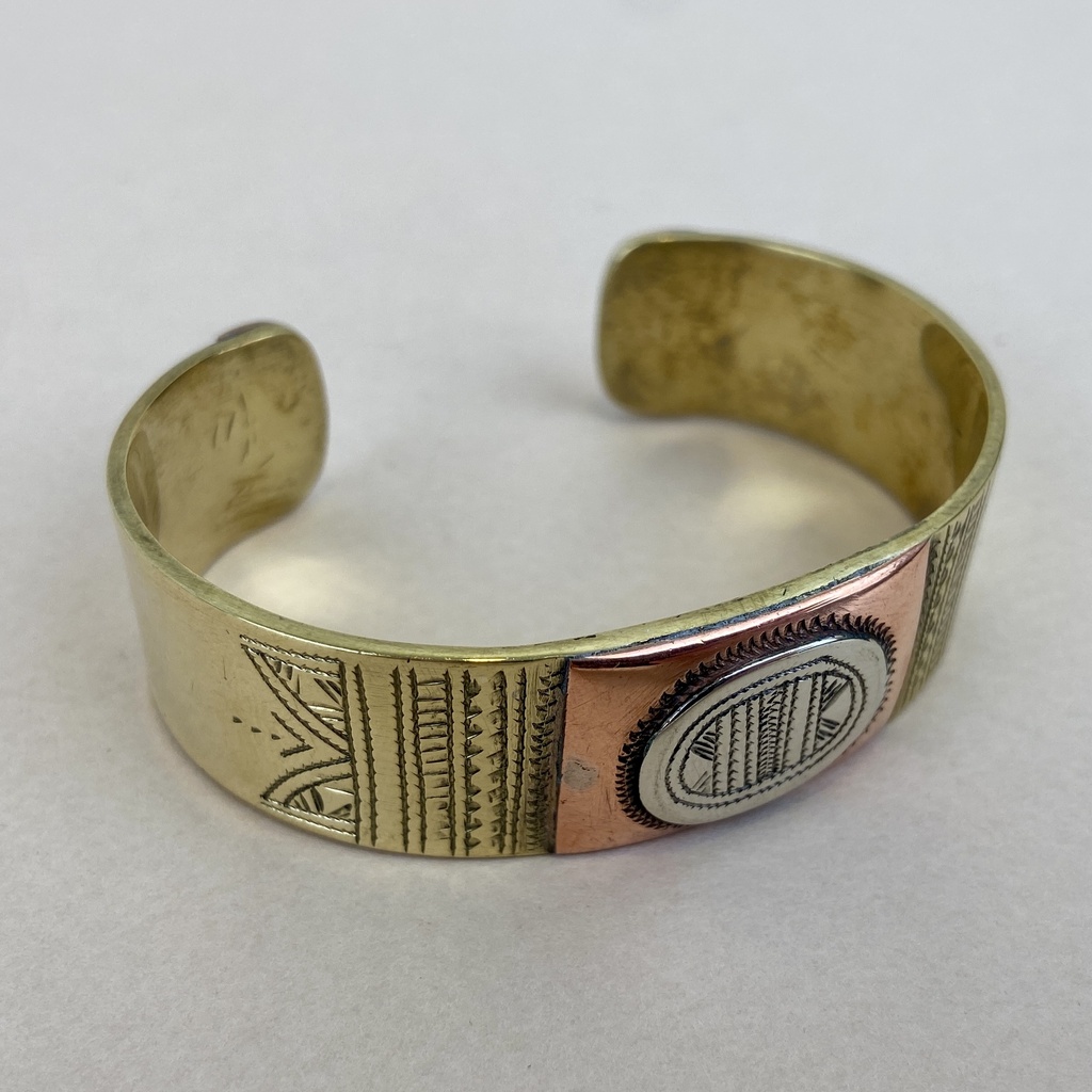 [BRDO-0050] Jonc – Laiton doré, argent & cuivre [0050]