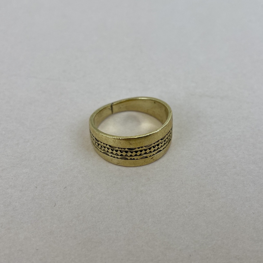 [BADO-0035-61] Bague – Laiton doré [0035]