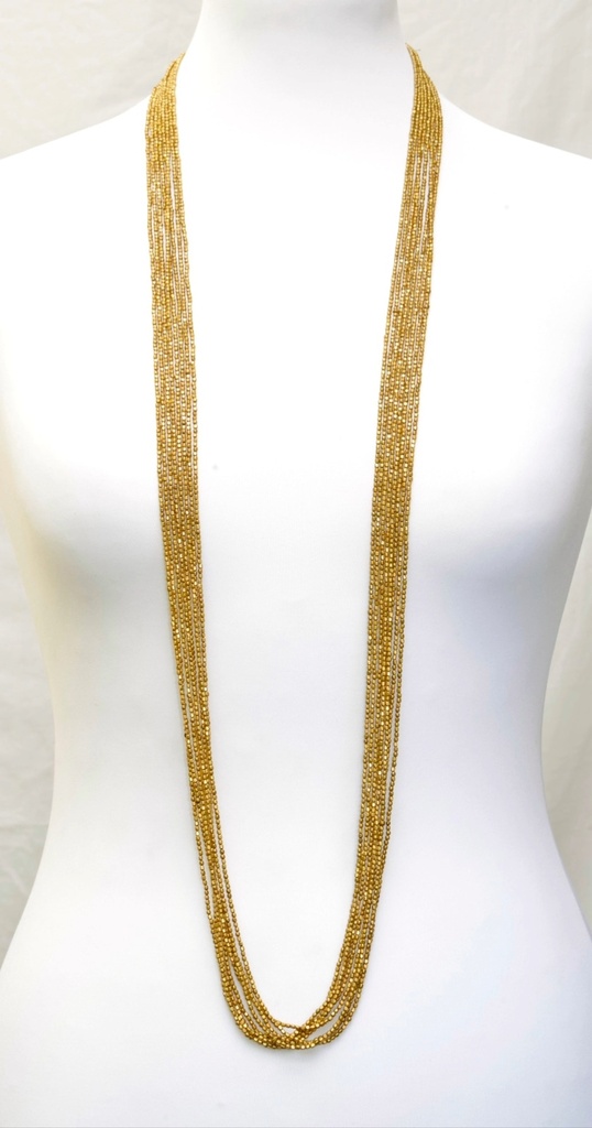 [NATA-CCD011] Sautoir 'Anjuna' - Laiton - Doré - Nataraj