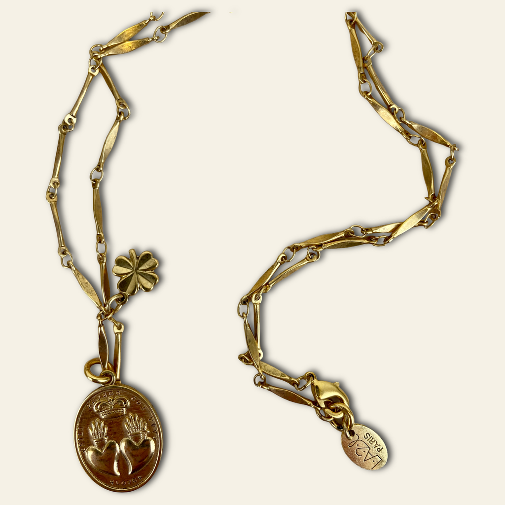 [LA2L-SACHA-0291] Collier 'Sacha' – Double cœur – LA2L