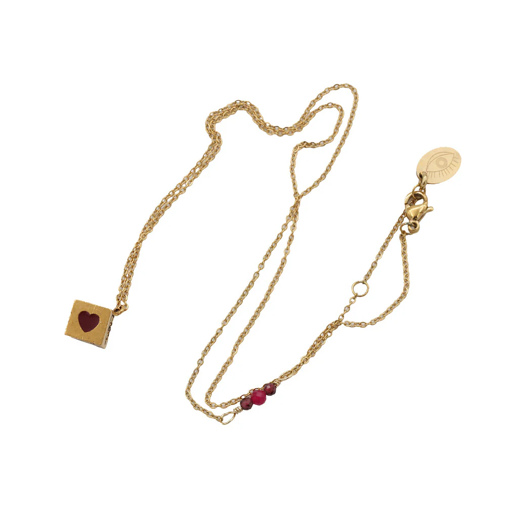 [LA2L-SACHA-0294] Collier 'Sacha' – Mini dé – LA2L