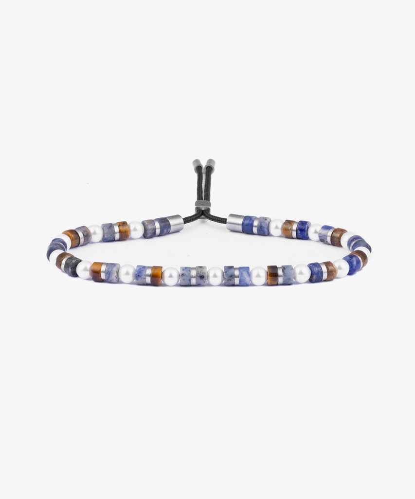 [PIG-P48-176313-S] Bracelet 'Brontide – Asaka | Silver' – S – Pig & Hen