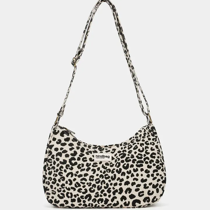 [HIND-7HINDROSA_LEO_NAT] Sac en bandoulière 'Rosa' – Léopard écru – Hindbag
