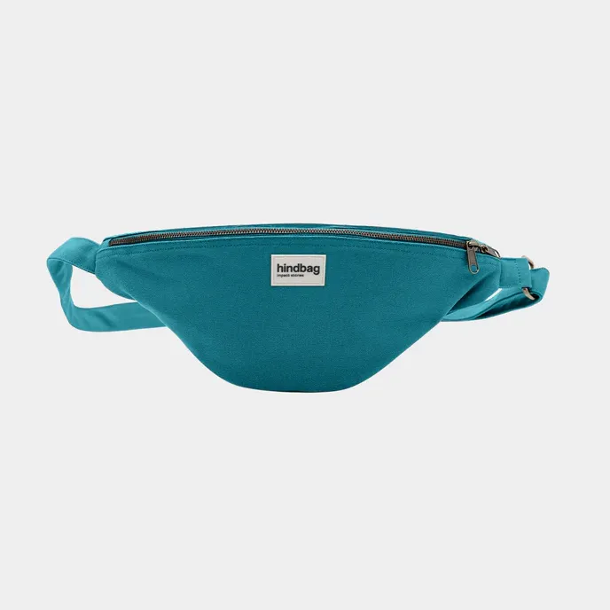 [HIND-7HINDSASHA_PAO] Sac banane 'Sasha' – Bleu paon – Hindbag