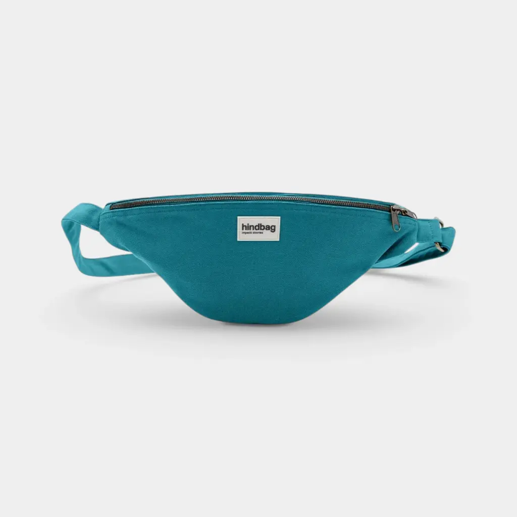 [HIND-7HINDSASHA_PAO] Sac banane 'Sasha' – Bleu paon – Hindbag