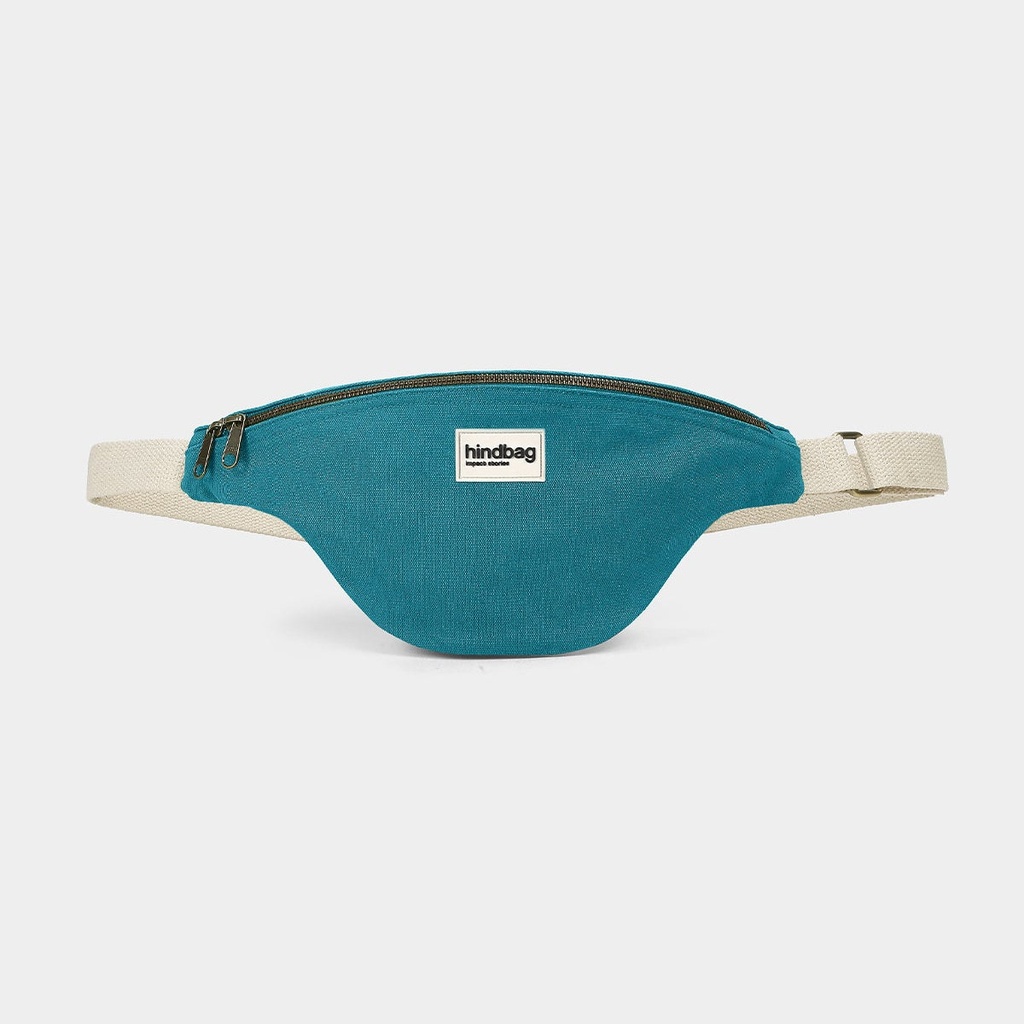 [HIND-7HINDOLI_PAO] Sac banane 'Olivia' – Bleu paon – Hindbag
