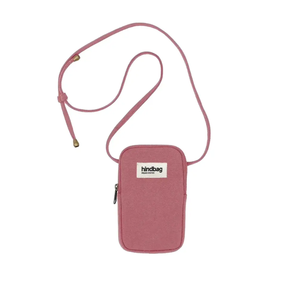 [HIND-7HINDBILL_RB] Housse téléphone 'Bill' – Rose blush – Hindbag