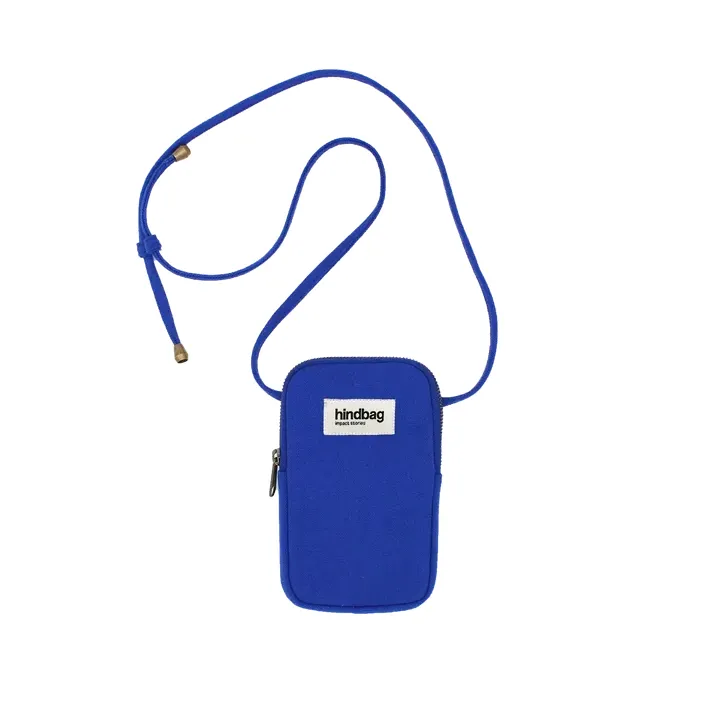 [HIND-7HINDBILL_BE] Housse téléphone 'Bill' – Bleu électrique – Hindbag