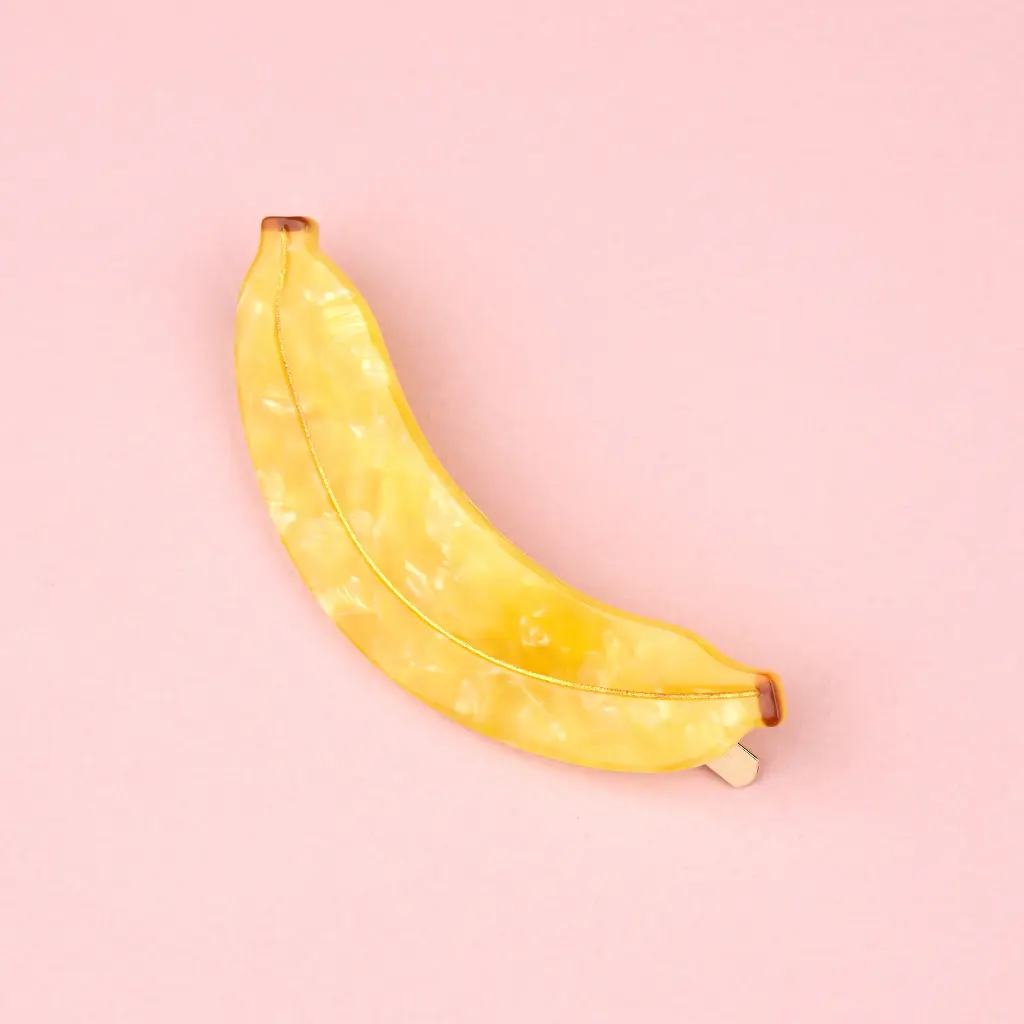 [COU-GRANDEBARRETTEBANANE] Barrette 'Banane' – Coucou Suzette