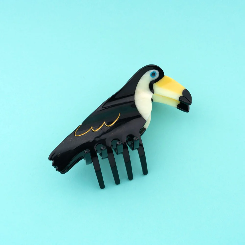 [COU-PINCETOUCAN] Grande Pince à Cheveux 'Toucan' – Coucou Suzette