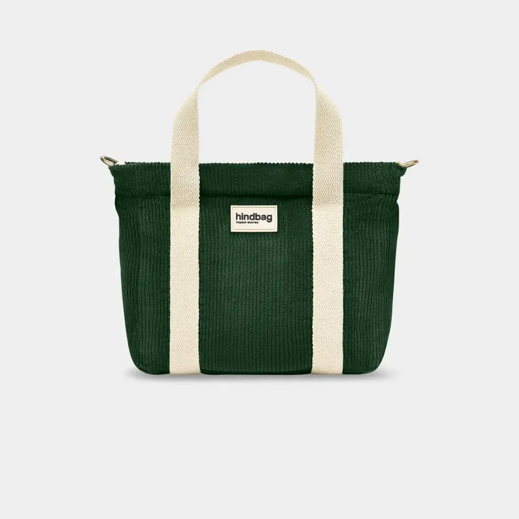 [HIND-7HINDLOUISE_VEL_VF] Sac à main 'Louise' – Velours sapin – Hindbag