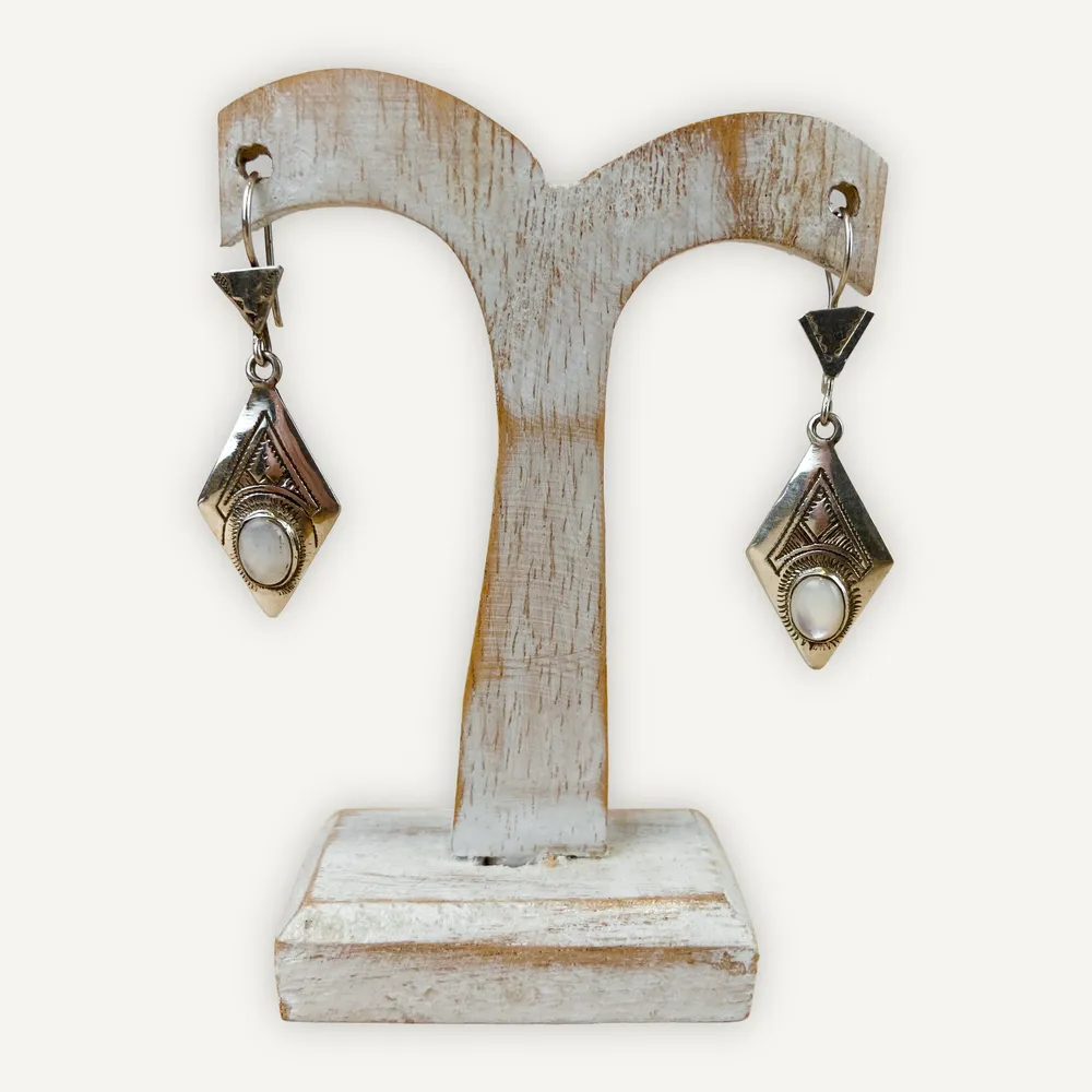 [BOAR-1956] Boucles d'oreilles Argent 925 – Nacre [1956]