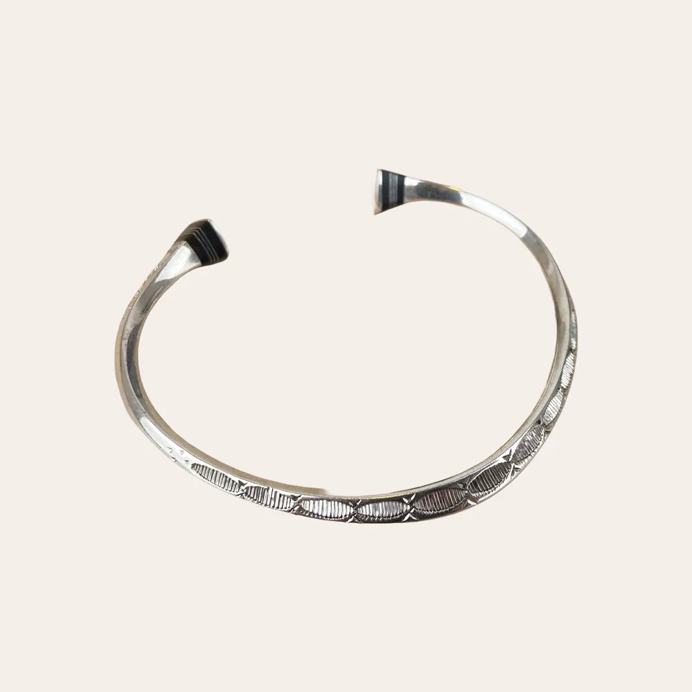 [BRAR-0583] Jonc – Argent 925 & Ébène [0583]