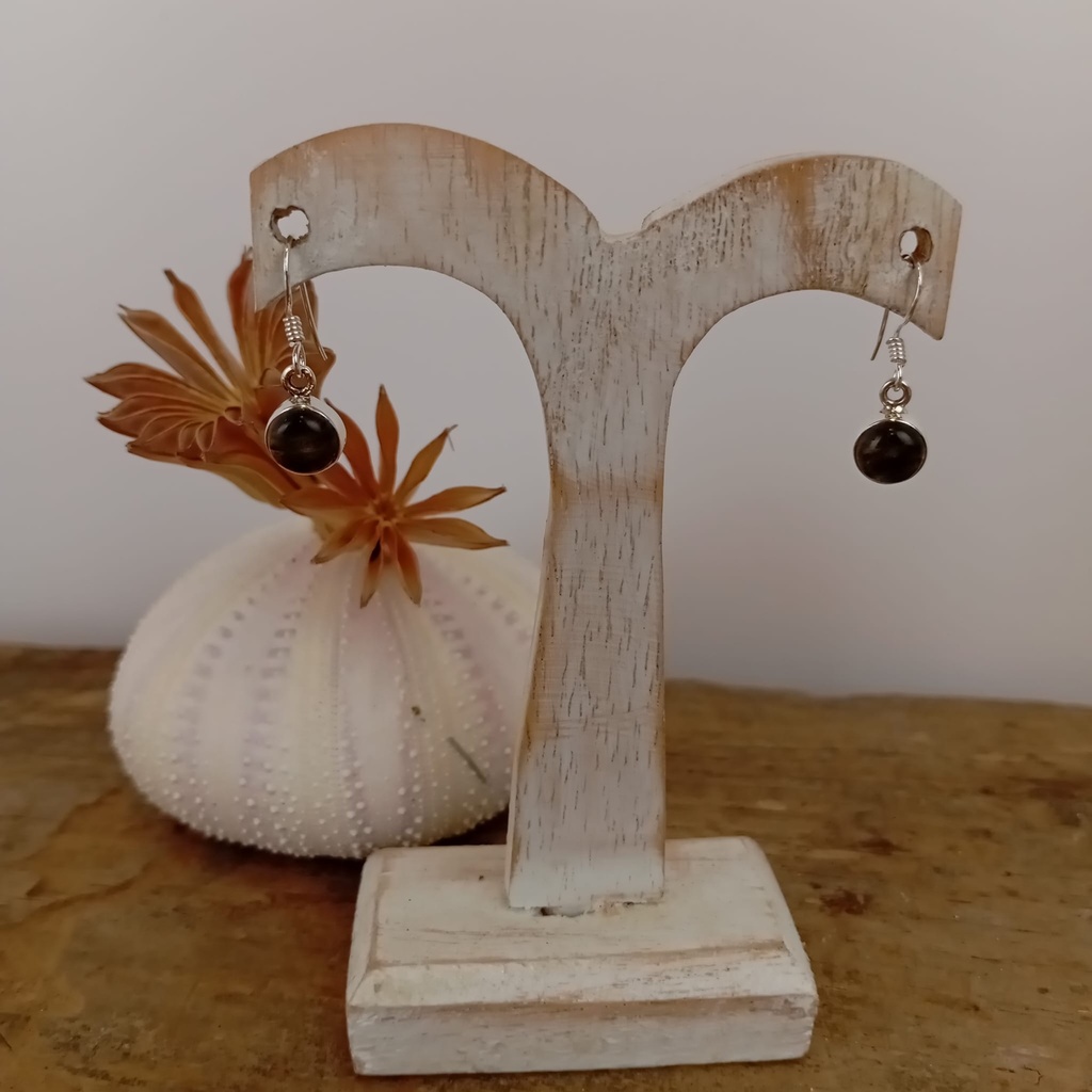 [BOAR-2018] Boucles d'oreilles – Argent 925 – Labradorite [2018]