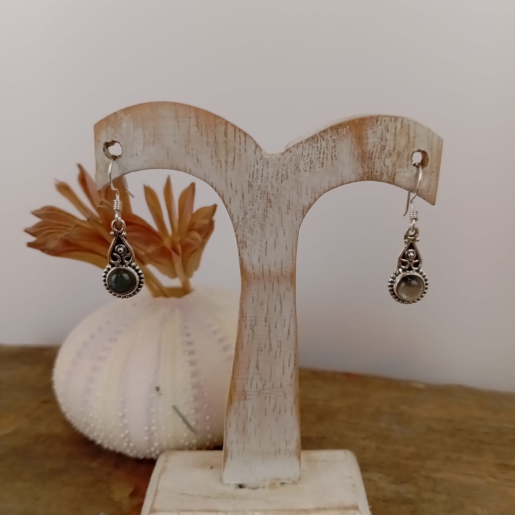 [BOAR-2019] Boucles d'oreilles – Argent 925 – Labradorite [2019]