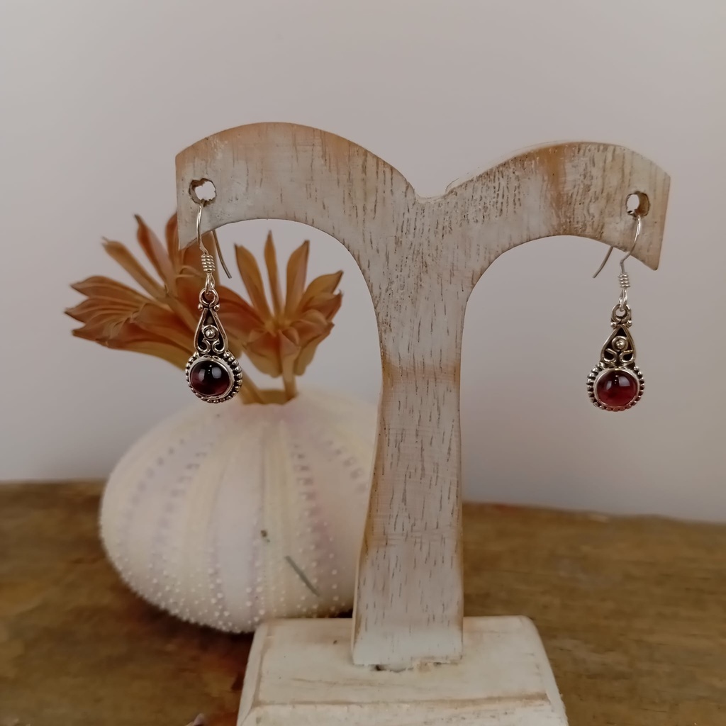 [BOAR-2020] Boucles d'oreilles – Argent 925 – Grenat [2020]