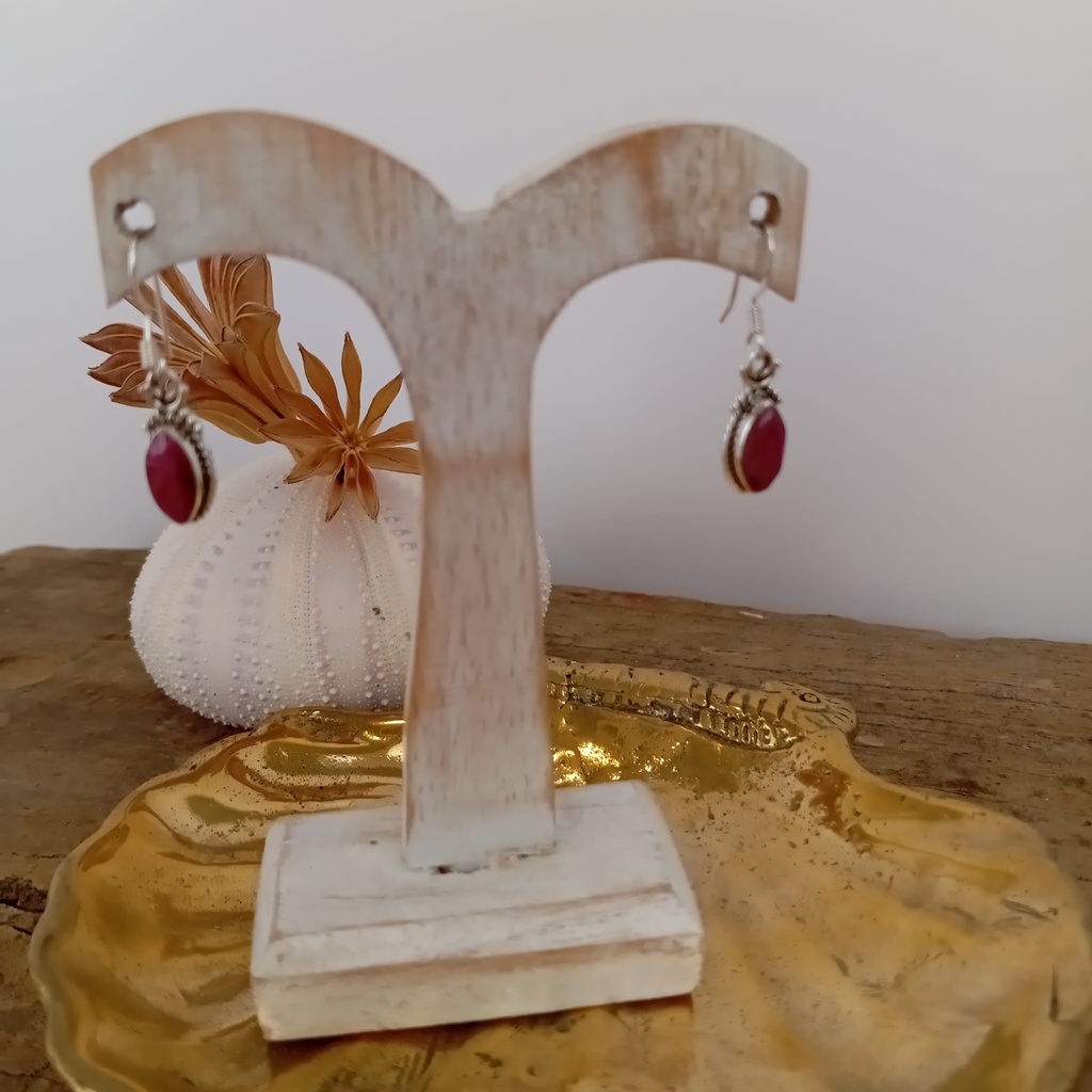 [BOAR-2024] Boucles d'oreilles – Argent 925 – Rubis [2024]