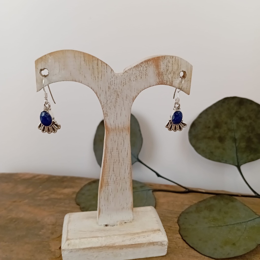 [BOAR-2036] Boucles d'oreilles – Argent 925 – Saphir [2036]