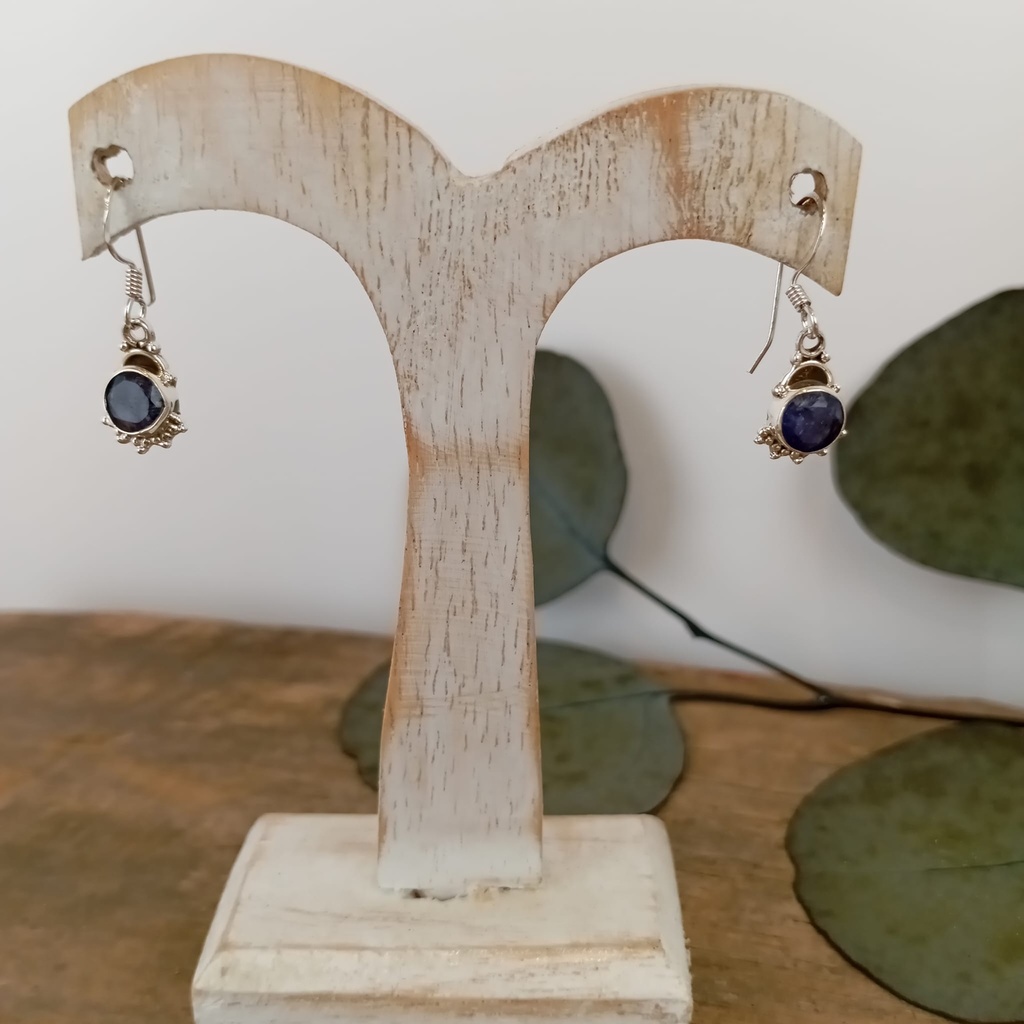 [BOAR-2038] Boucles d'oreilles – Argent 925 – Saphir [2038]