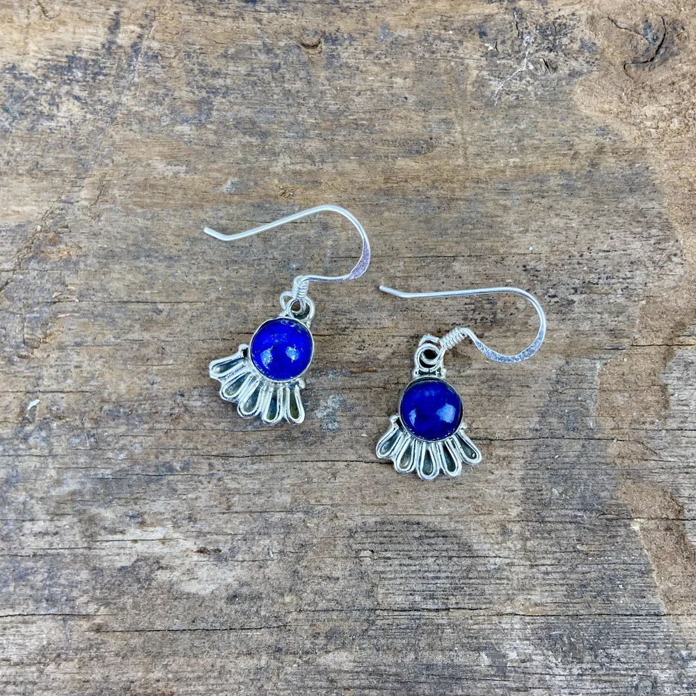 [BOAR-2048] Boucles d'oreilles – Argent 925 – Lapis Lazuli [2048]