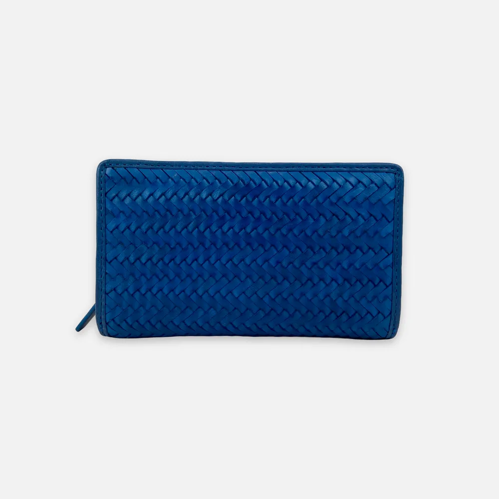 [BIBA-PER13L-BLEU] Portefeuille 'Perkins' Bleu – Biba